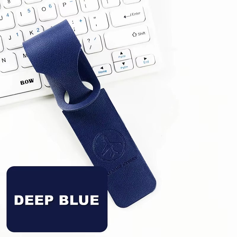 PU Leather Luggage Tag ID Holder Travel Label Accessory
