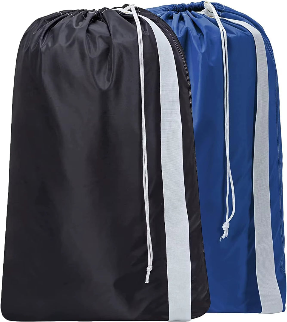 Nylon Laundry Bag Travel Storage Pouch Machine Washable Dirty Clothes Organizer Folding Wash Drawstring Bag Bathroom Accessories