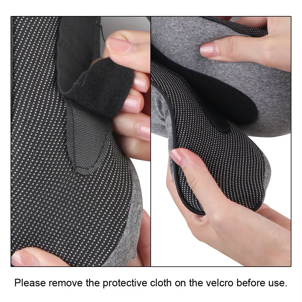 Portable Memory Foam Travel Neck Pillow - U-Shape Soft