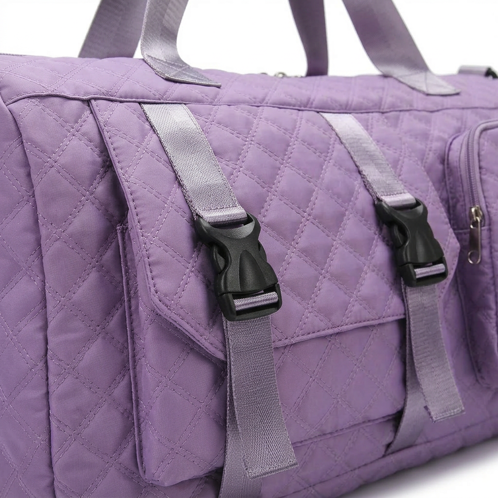 Nylon Travel Duffle Bag – Lightweight Carry-On with Multi-Pockets