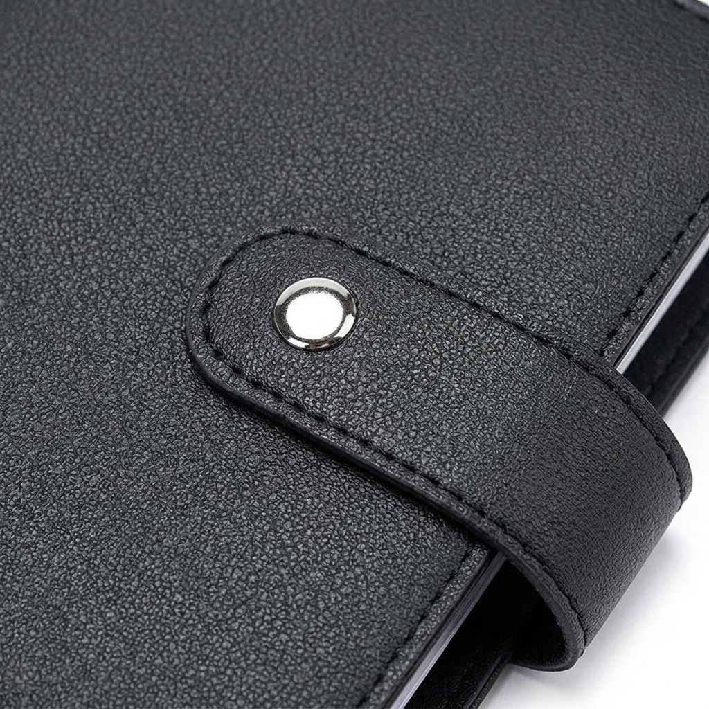 64-Slot Card Holder Wallet – Organized Travel Storage in PU Leather