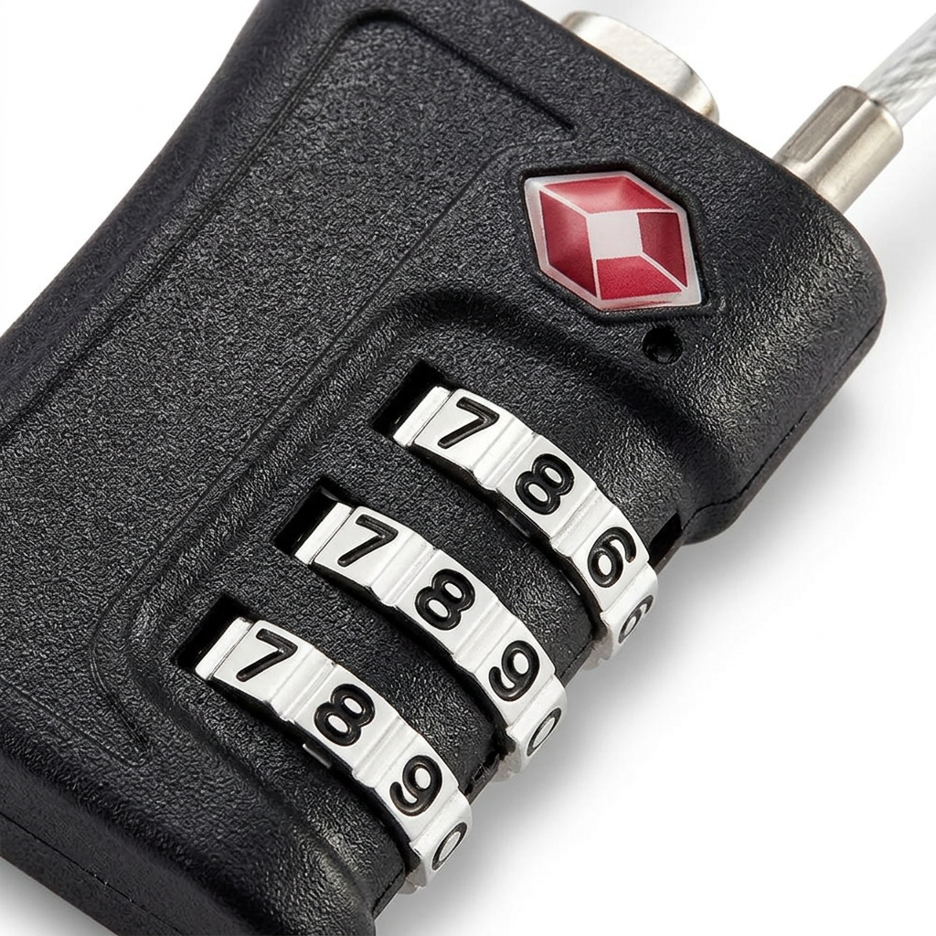 TSA Luggage Lock – Travel Security with 3-Digit Combination, ABS