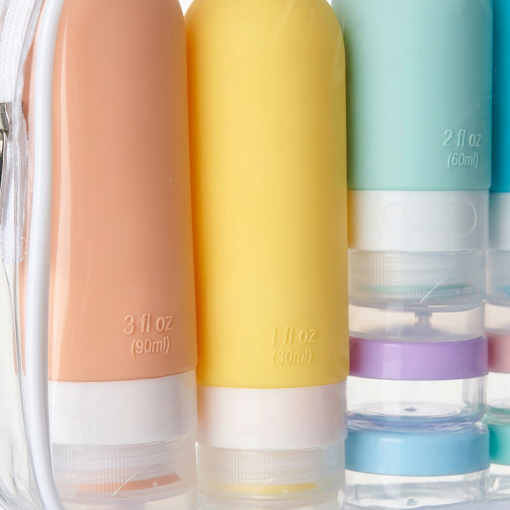 16-Pack Travel Bottles – Leak-Proof Silicone for Toiletries