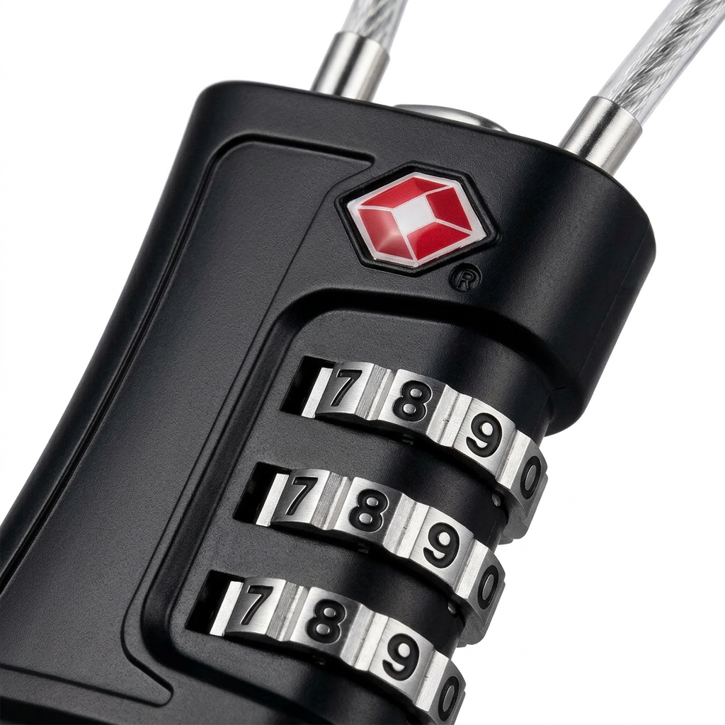 TSA Travel Padlock – Secure Luggage with Resettable Combination