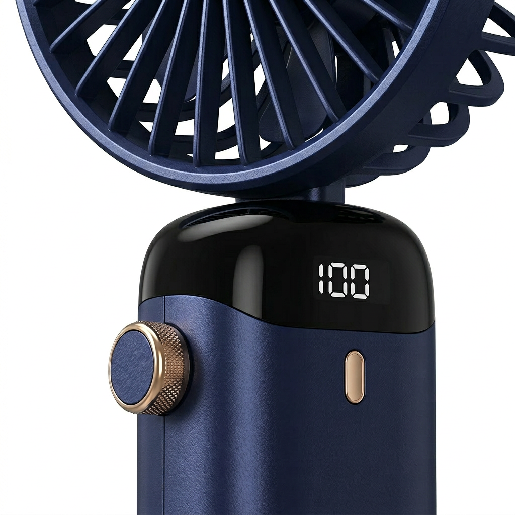 Portable Mini Fan – Hands-Free Cooling & USB Rechargeable