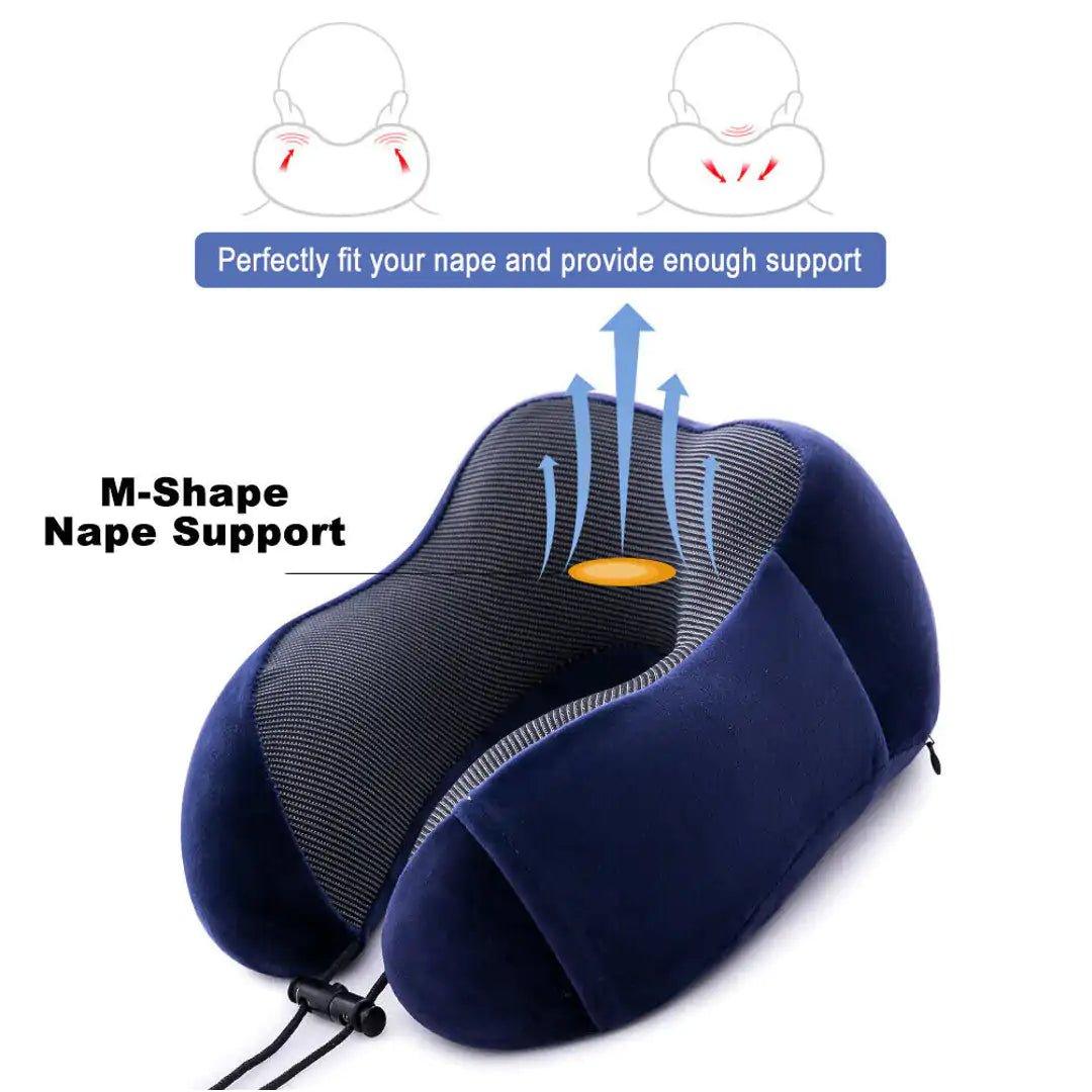 Memory Foam Travel Pillow - BonVoyage