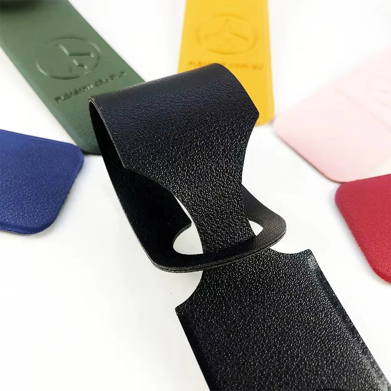 PU Leather Luggage Tag ID Holder Travel Label Accessory