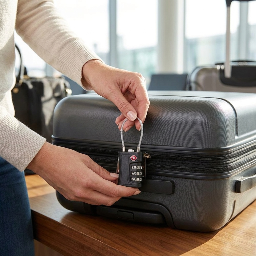TSA Travel Combination Lock – Secure Luggage with Colorful 3-Dial Design