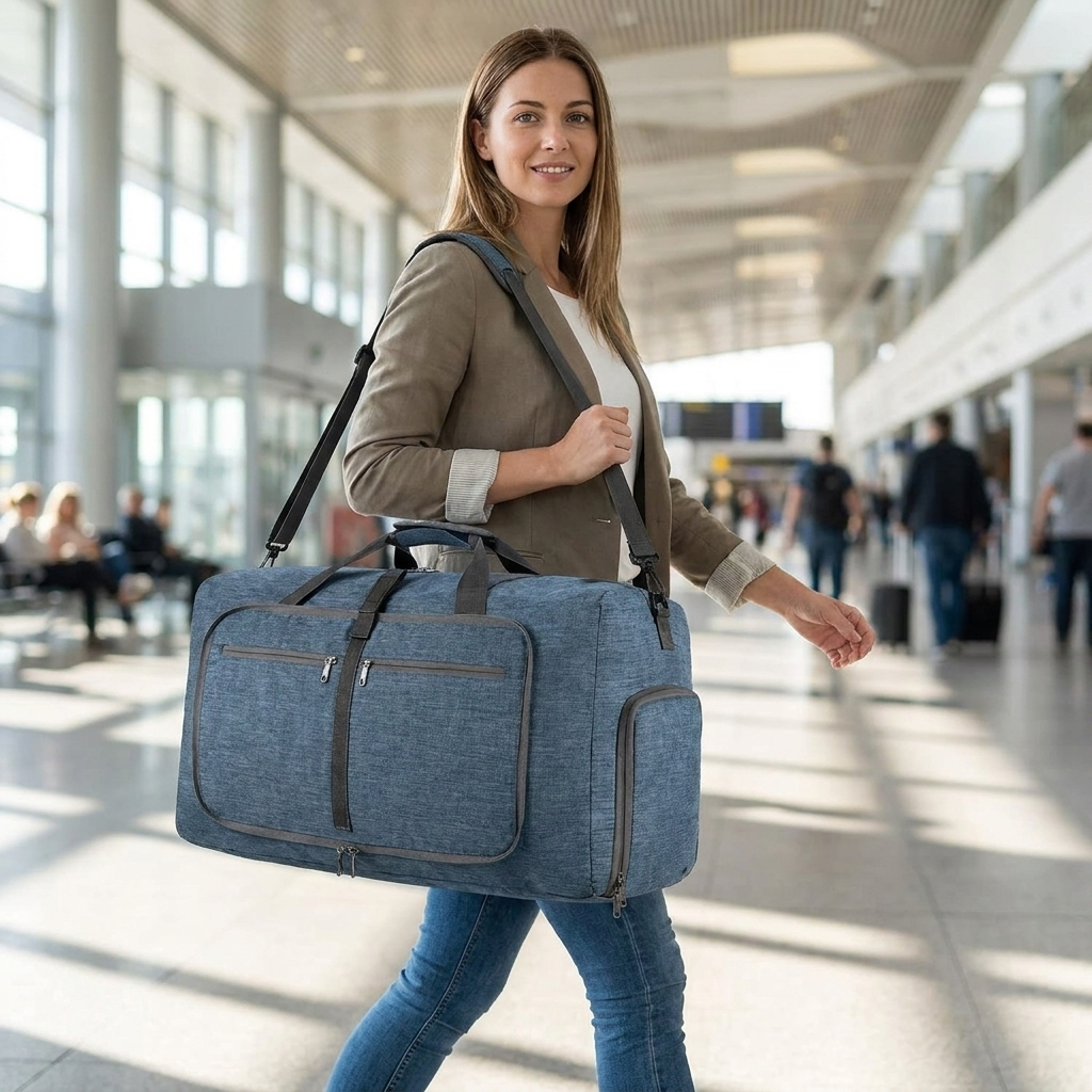 Travel Weekender Bag – Spacious Carry-On Waterproof Tote