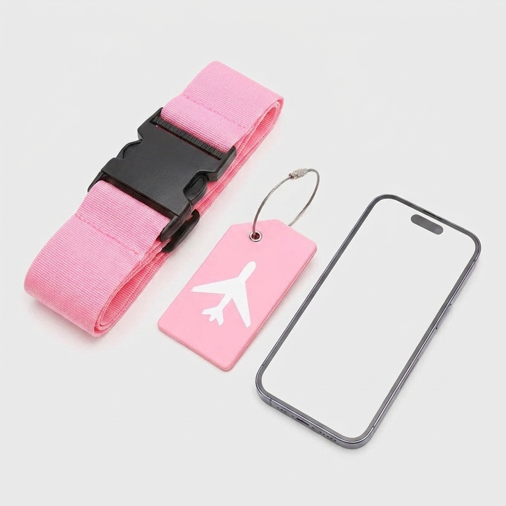 Luggage Strap Set – Secure Travel with Adjustable Strap & Tag