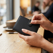 64-Slot Card Holder Wallet – Organized Travel Storage in PU Leather