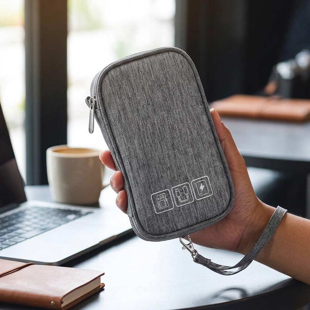 Travel Cable Organizer – Tangle-Free Storage Waterproof Pouch