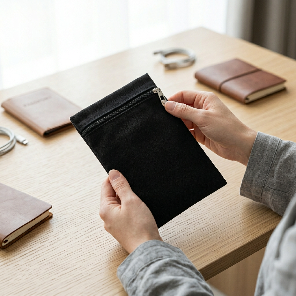 Hidden Travel Pocket – Anti-Theft Sew-In Zipper Security Pouch