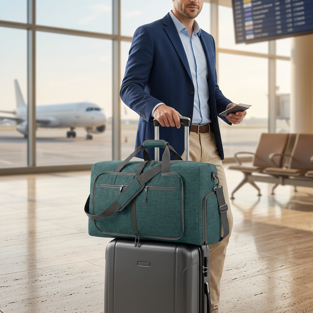 Large Capacity Travel Bag – Waterproof Carry-On Tote for Weekend Trips