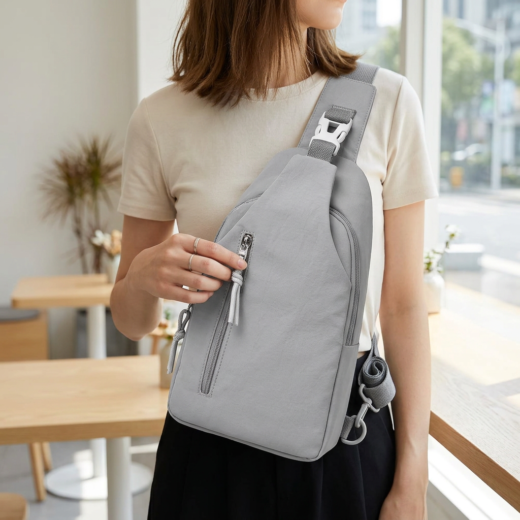 Anti-Splash Chest Bag – Hands-Free Travel Crossbody Nylon