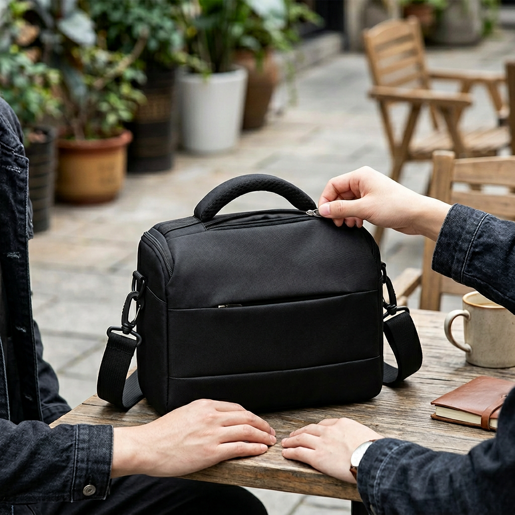 Portable DSLR Camera Bag – Lightweight & Durable Nylon Shoulder Case