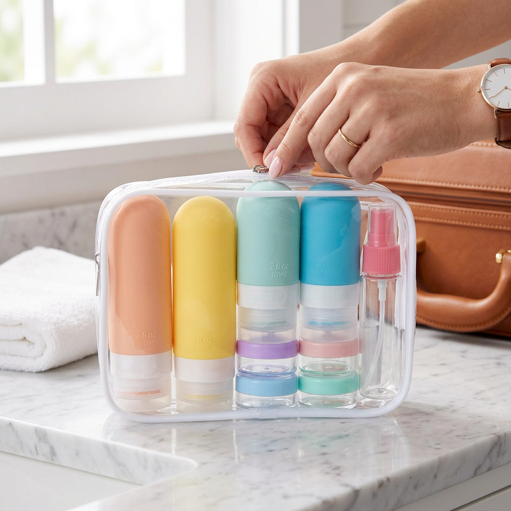 16-Pack Travel Bottles – Leak-Proof Silicone for Toiletries