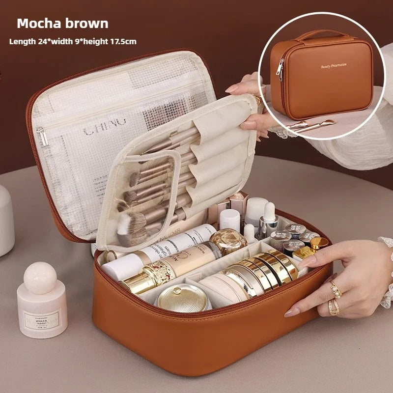 Luxury Makeup Bag for Women – Large Travel Organizer
