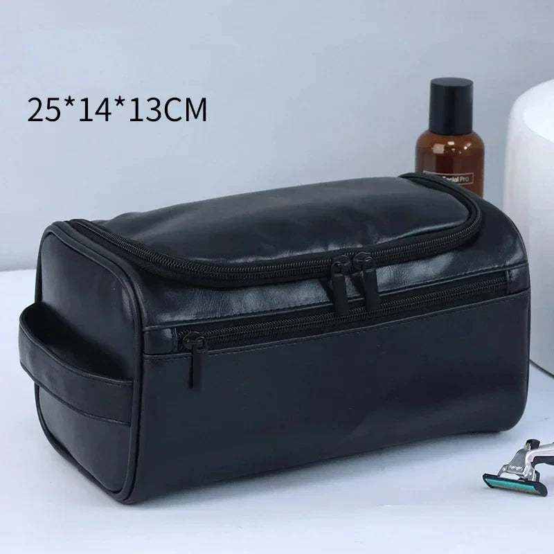 Leather Travel Toiletry Bag for Men & Women | Dopp Kit