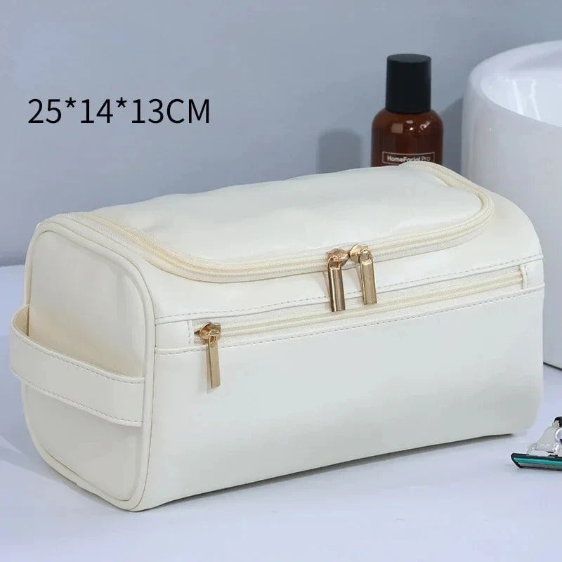 Leather Travel Toiletry Bag for Men & Women | Dopp Kit