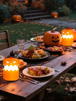 Load image into Gallery viewer, Collapsible Pumpkin Lantern (Travel Size) – LED Jack-o-lantern
