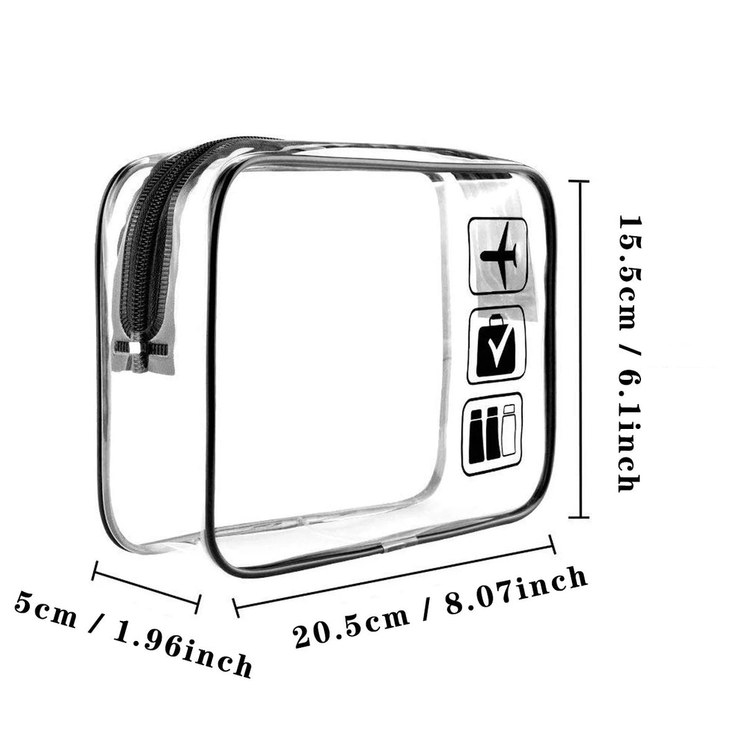 Clear Waterproof Makeup Bag for Travel Toiletries
