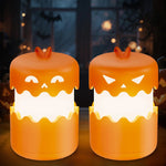 Load image into Gallery viewer, Collapsible Pumpkin Lantern (Travel Size) – LED Jack-o-lantern
