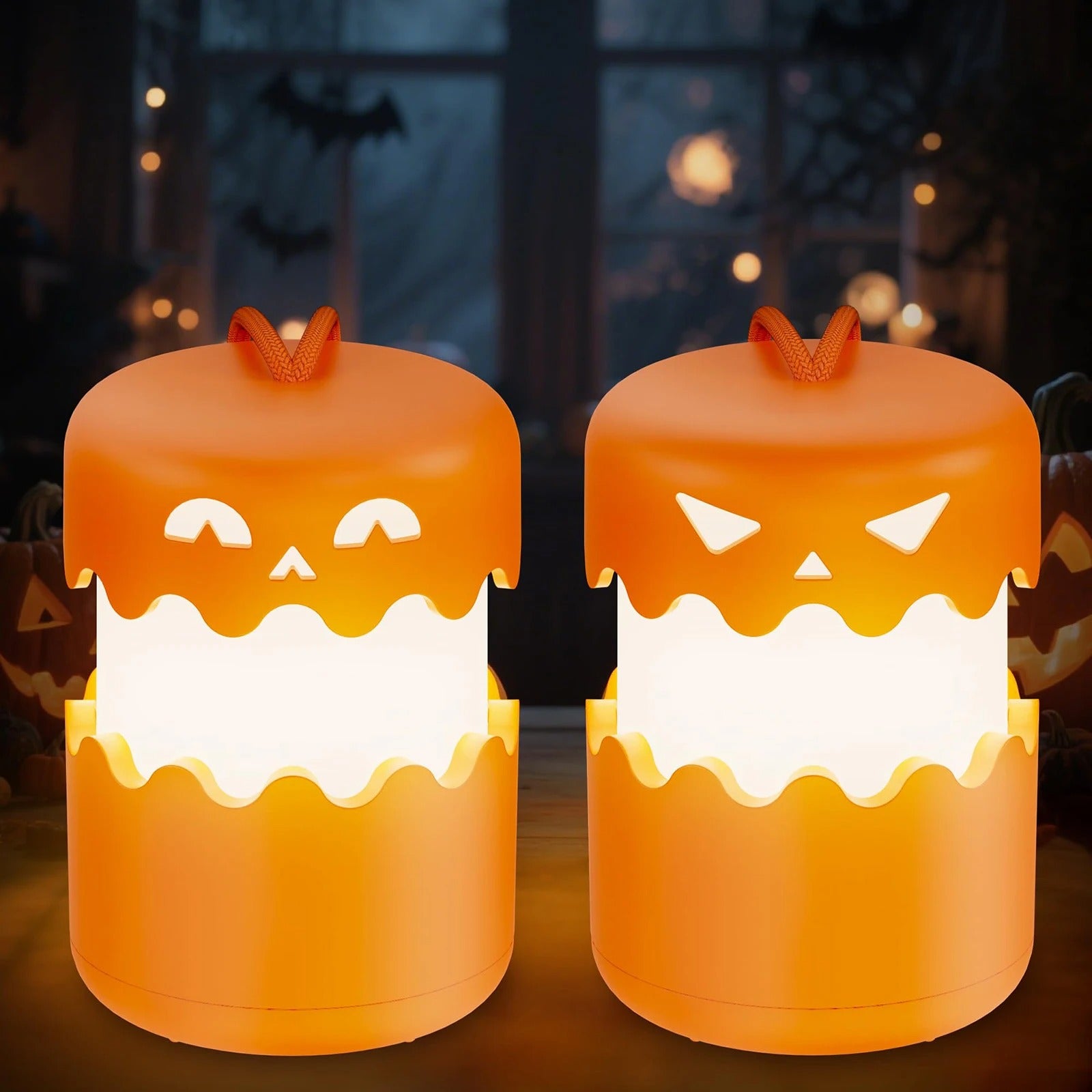 Collapsible Pumpkin Lantern (Travel Size) – LED Jack-o-lantern