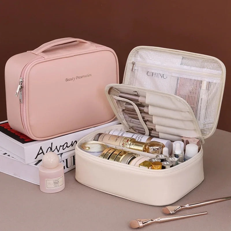 Luxury Makeup Bag for Women – Large Travel Organizer