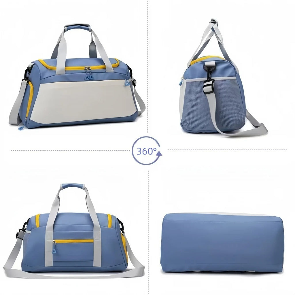 Large Capacity Gym Bag Organized Travel Tote Water-Resistant