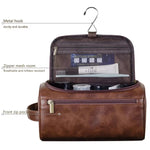 Load image into Gallery viewer, Leather Travel Toiletry Bag for Men &amp; Women | Dopp Kit
