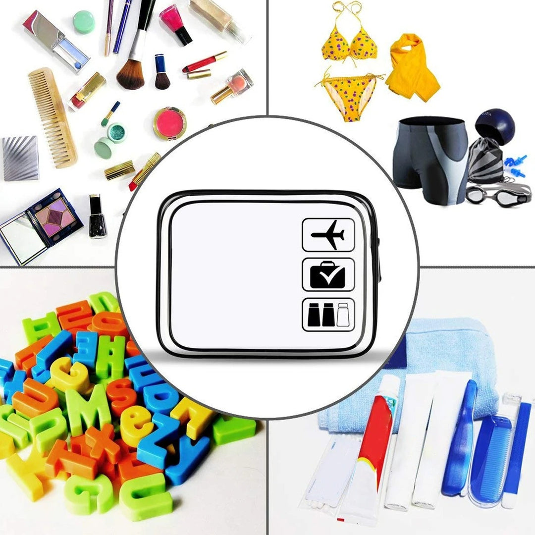 Clear Waterproof Makeup Bag for Travel Toiletries