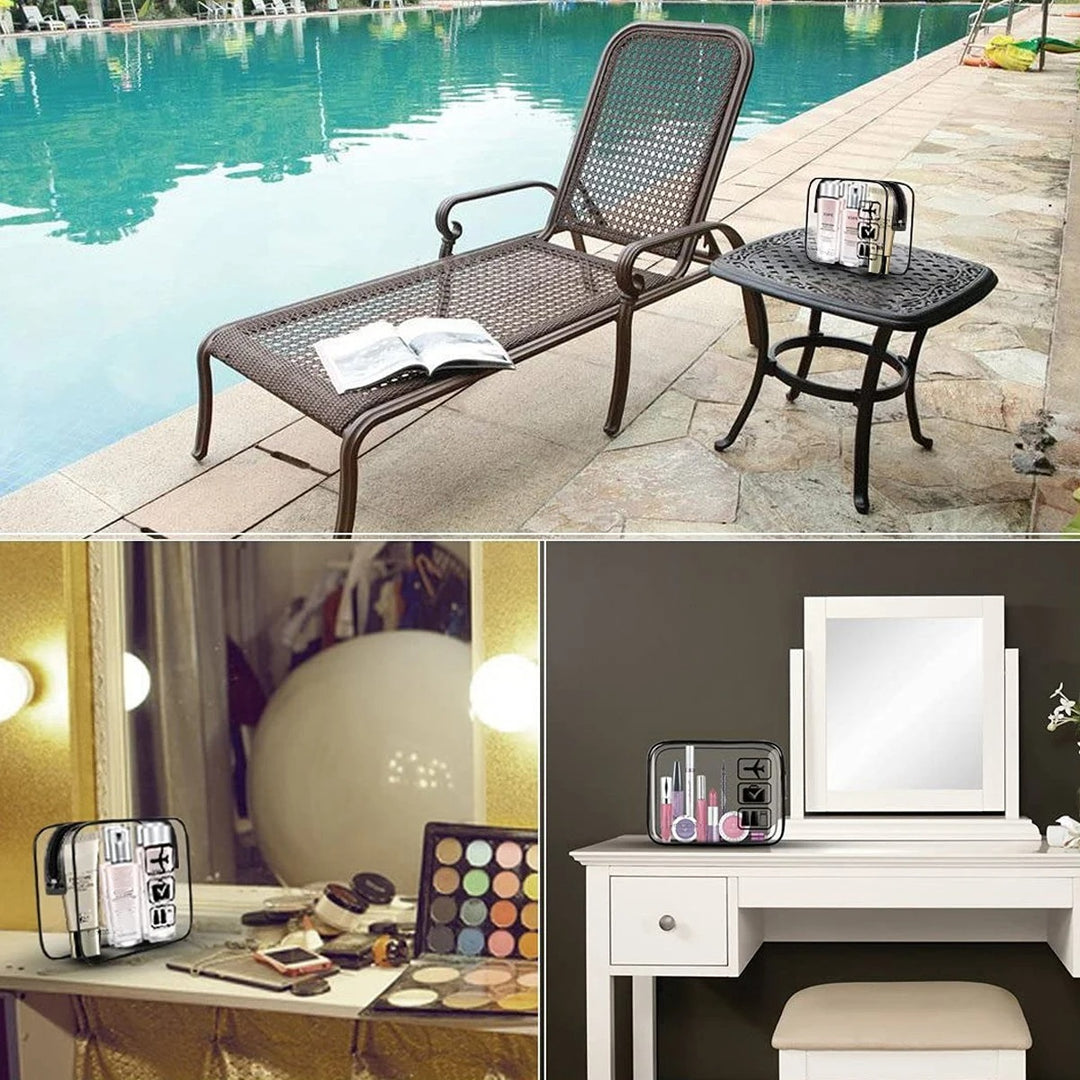 Clear Waterproof Makeup Bag for Travel Toiletries
