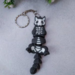 Load image into Gallery viewer, Skeleton Cat 3D Keychain – Personalized Toy Charm for Bags &amp; Cars

