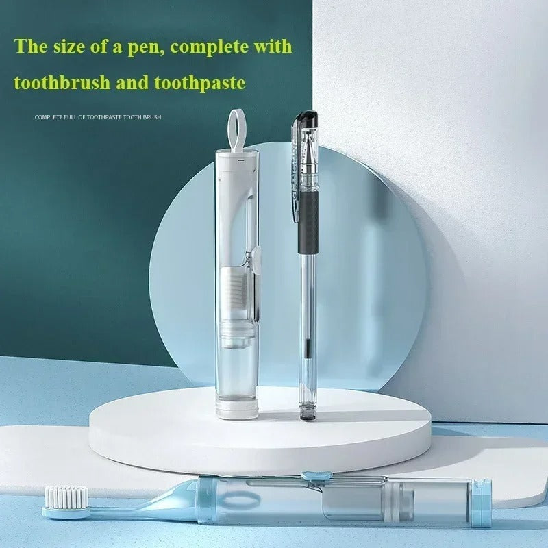 Portable Folding Travel Toothbrush Set with Holder