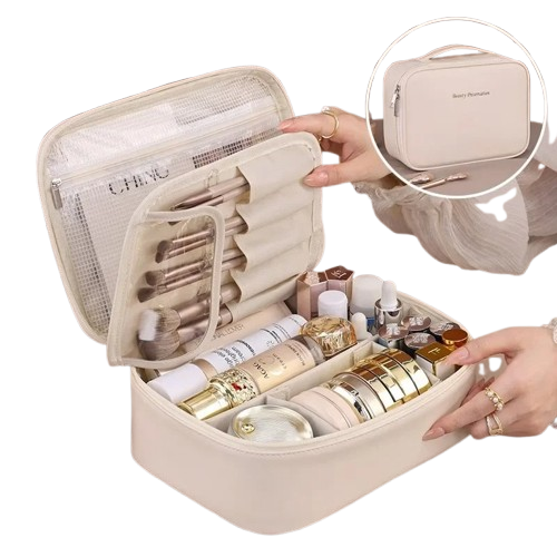 Luxury Makeup Bag for Women – Large Travel Organizer
