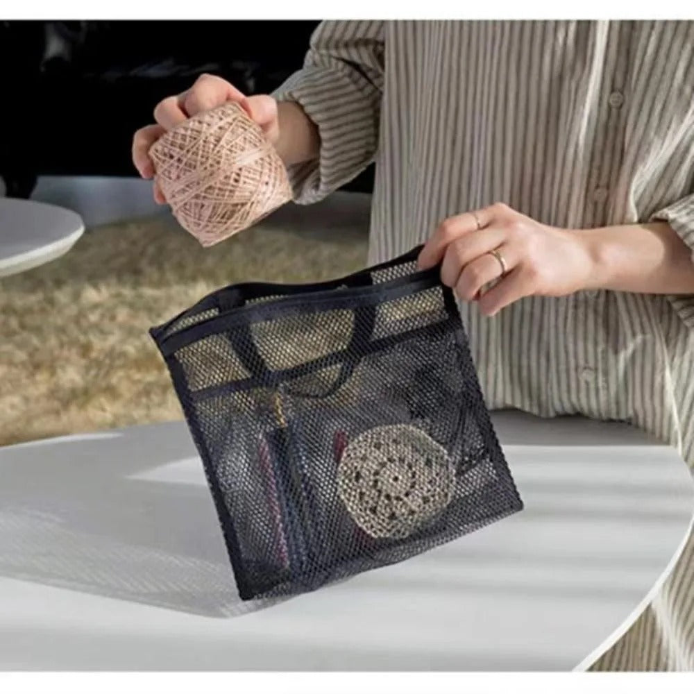 Mesh Travel Toiletry Bag – Beach, Shower, Outdoor Use