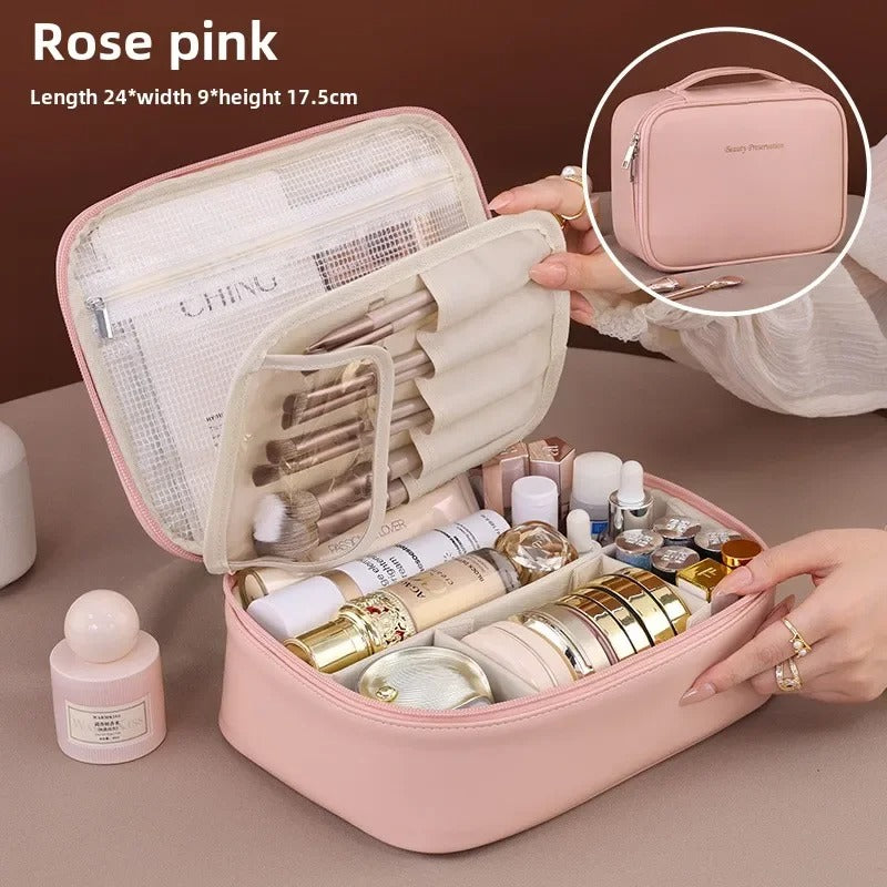 Luxury Makeup Bag for Women – Large Travel Organizer
