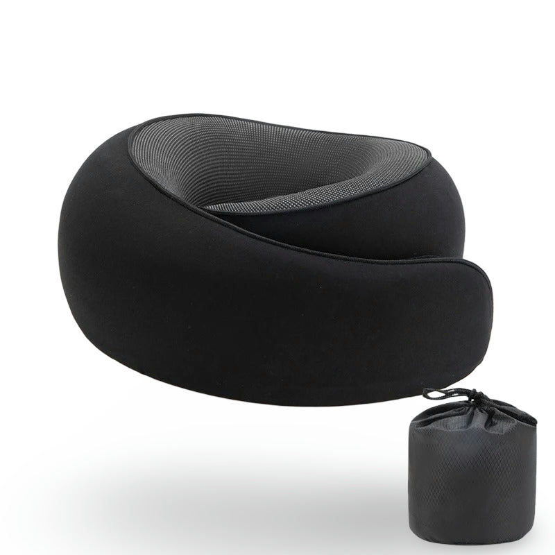 U-Shaped Memory Foam Travel Pillow – Soft Neck Support & Adjustable