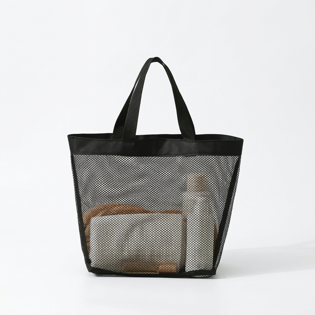 Mesh Shower Toiletry Bag – Quick-Dry Hanging Travel Organizer