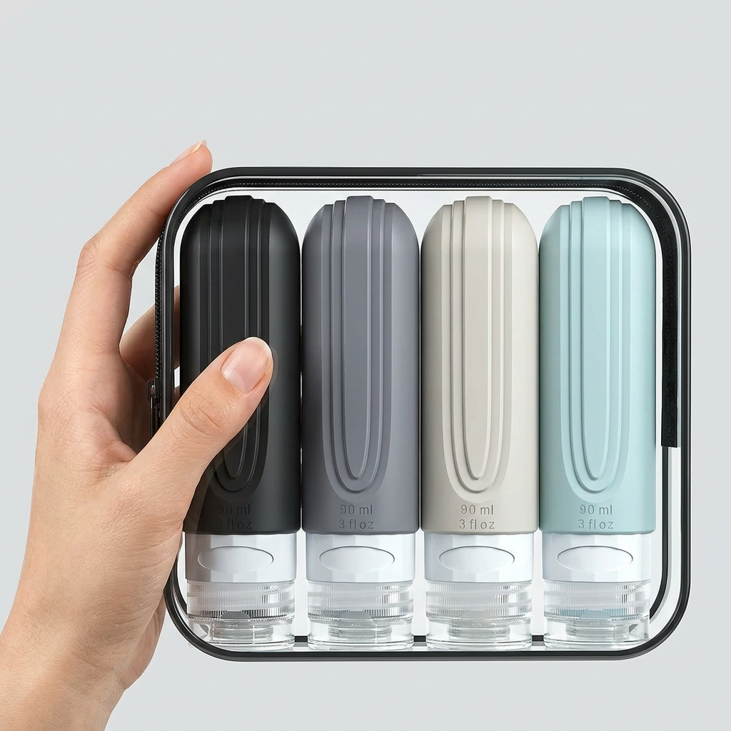 Travel Bottles Set – Leak-Proof Squeezable BPA-Free Toiletry Containers