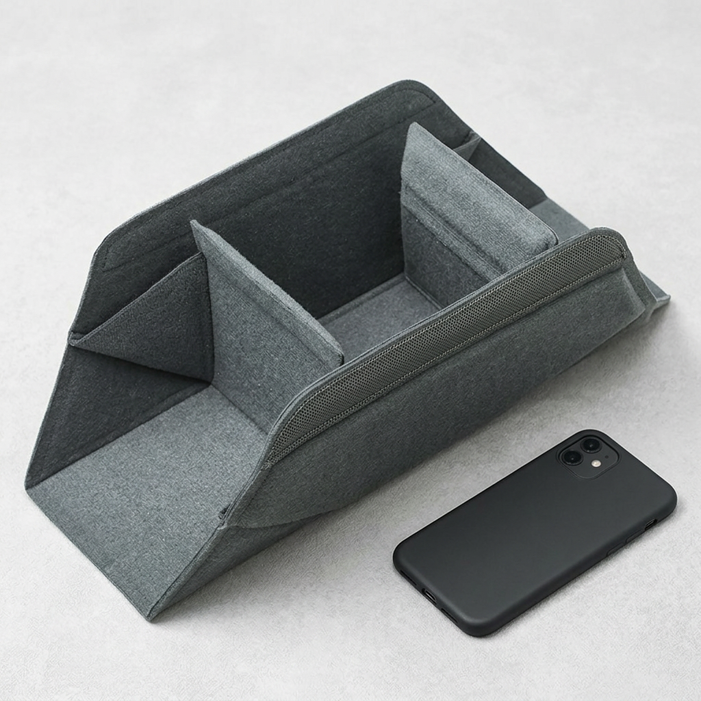 Foldable Camera Lens Bag – Padded Protection & Adjustable Dividers