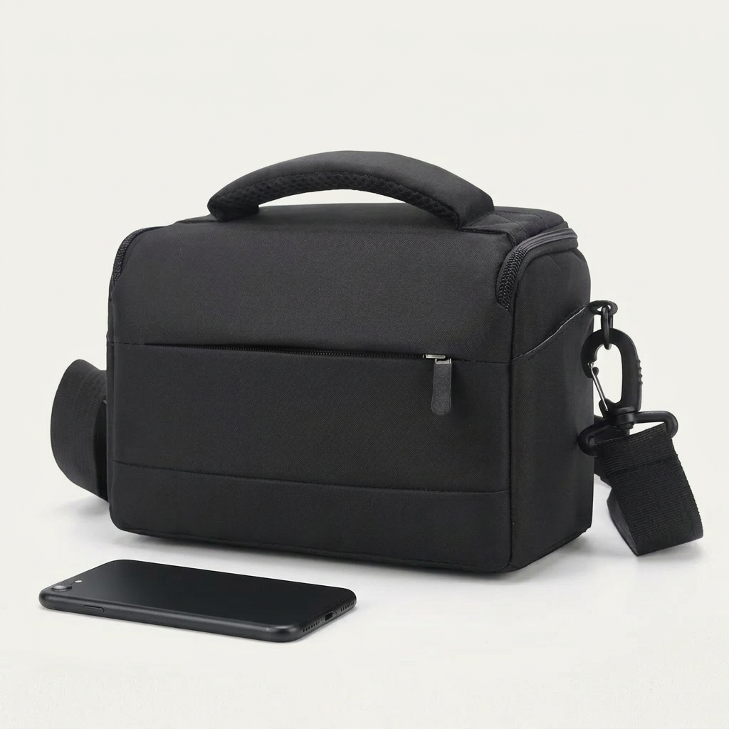 DSLR Camera Shoulder Bag – Portable Waterproof Nylon Case