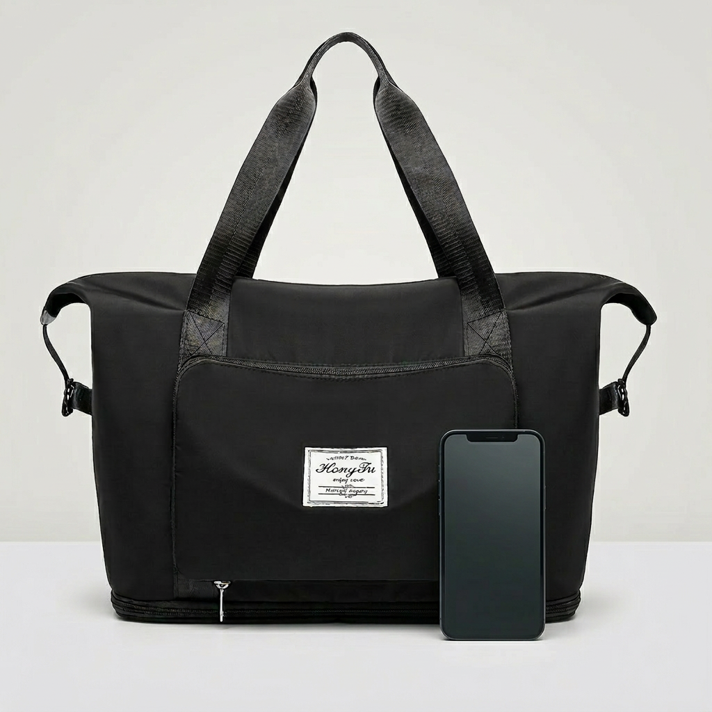 Foldable Travel Bag – Large Capacity Waterproof Nylon Tote