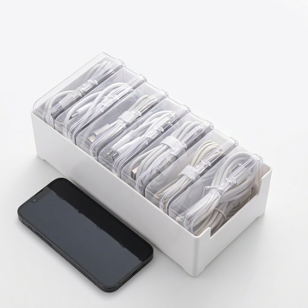 Cable Organizer Box – Tangle-Free Travel Storage Case