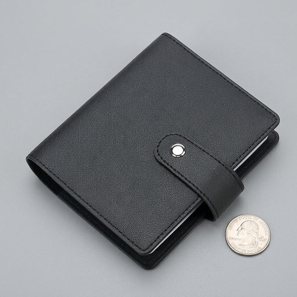 64-Slot Card Holder Wallet – Organized Travel Storage in PU Leather