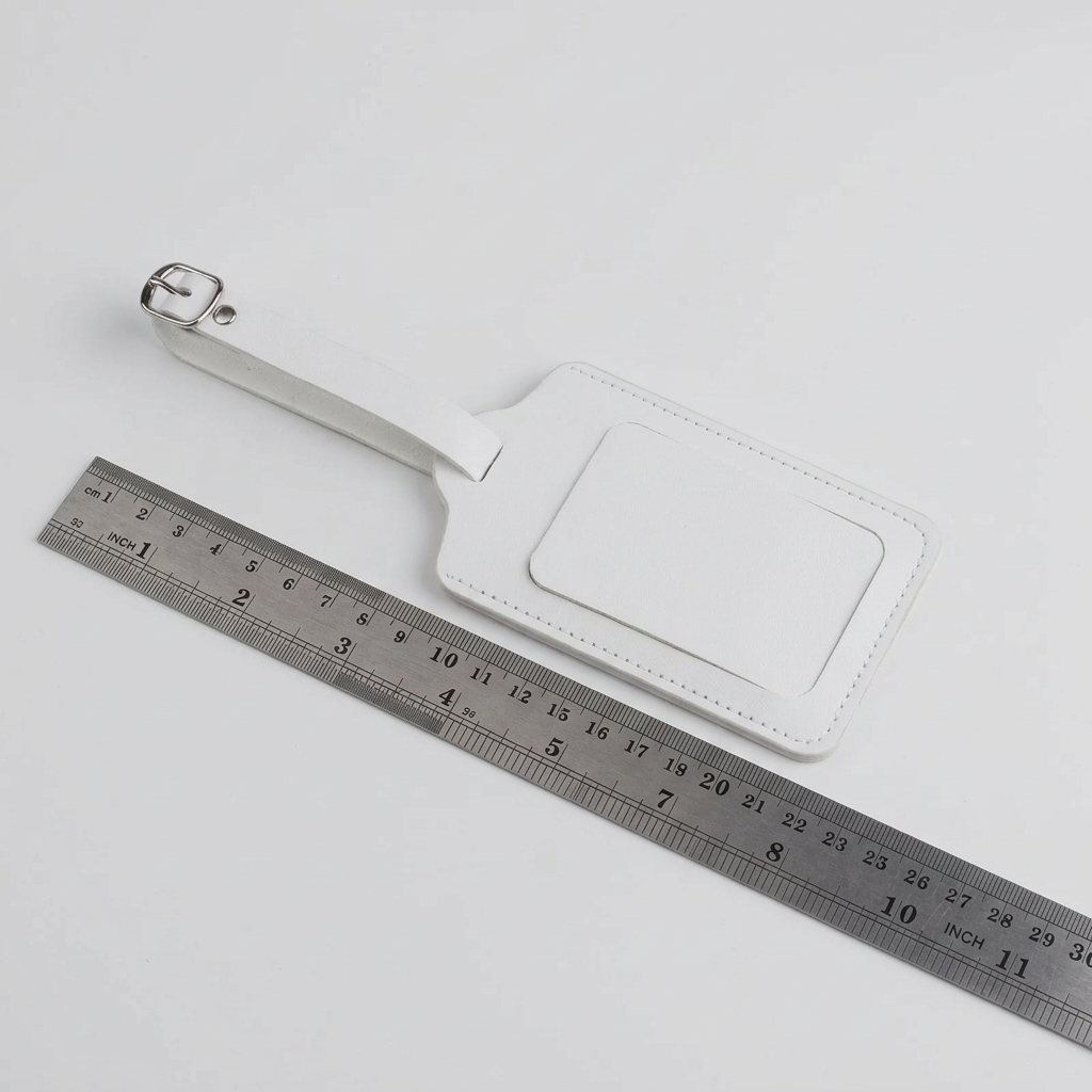 Leather Luggage Tag – Durable ID Label for Travel Bags