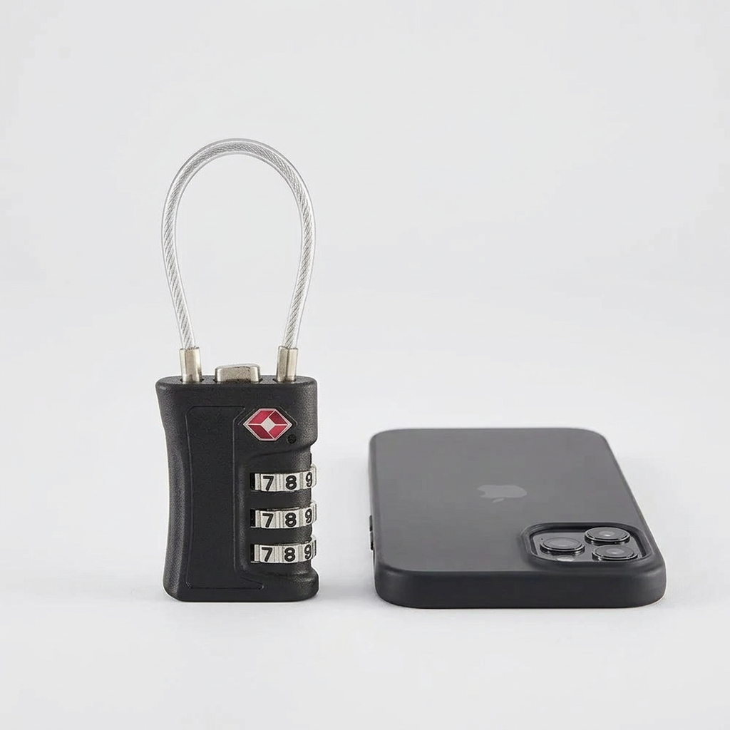 TSA Luggage Lock – Travel Security with 3-Digit Combination, ABS