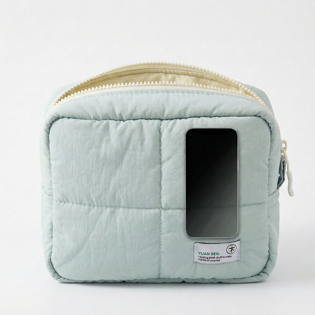 Travel Nylon Cosmetic Bag – Waterproof & Lightweight Toiletries Organizer