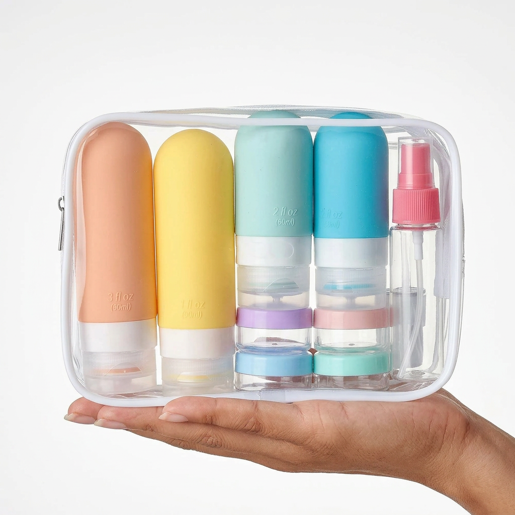 16-Pack Travel Bottles – Leak-Proof Silicone for Toiletries